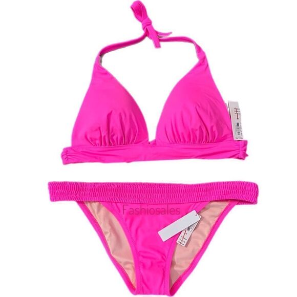Victorias Secret Swim Halter Removable Push Up padding Bikini top & Bottom set - Picture 8 of 9